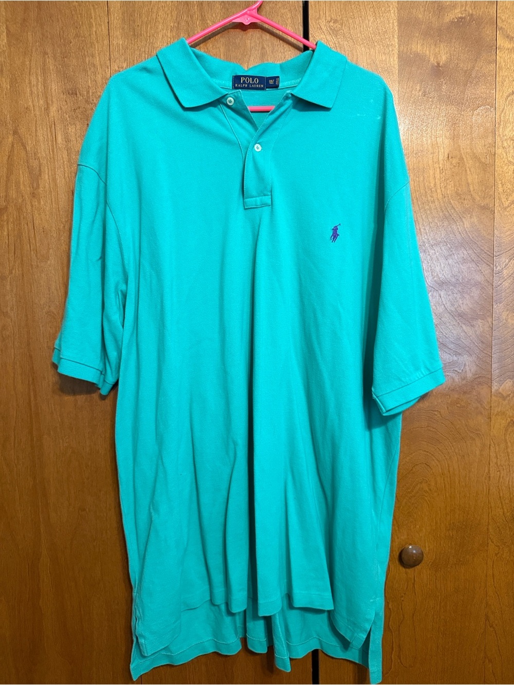 Men’s Polo Ralph Lauren green collared shirt
